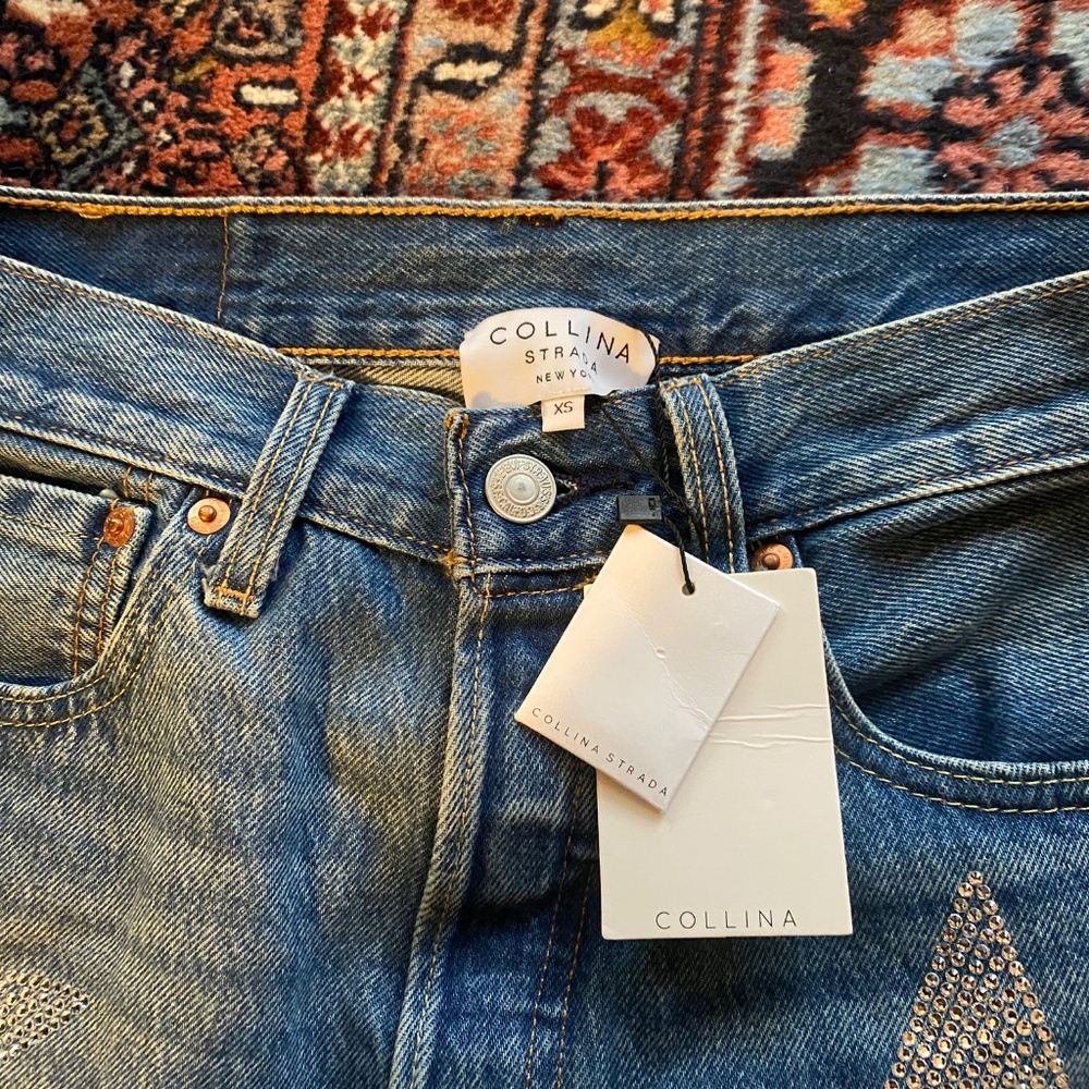 Collina Strada Rhinestone star jeans - Picture 6 of 6